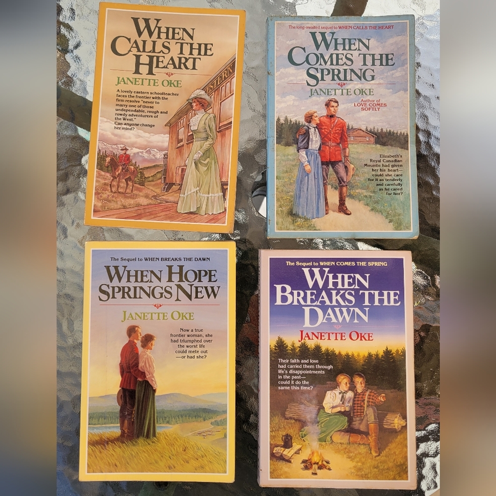 VTG Janette Oke's Books 1-4 PB Canadien West Series Good Condition Book Lot